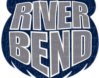 River Bend Bears Nesting Mascot PNG File For Shirts