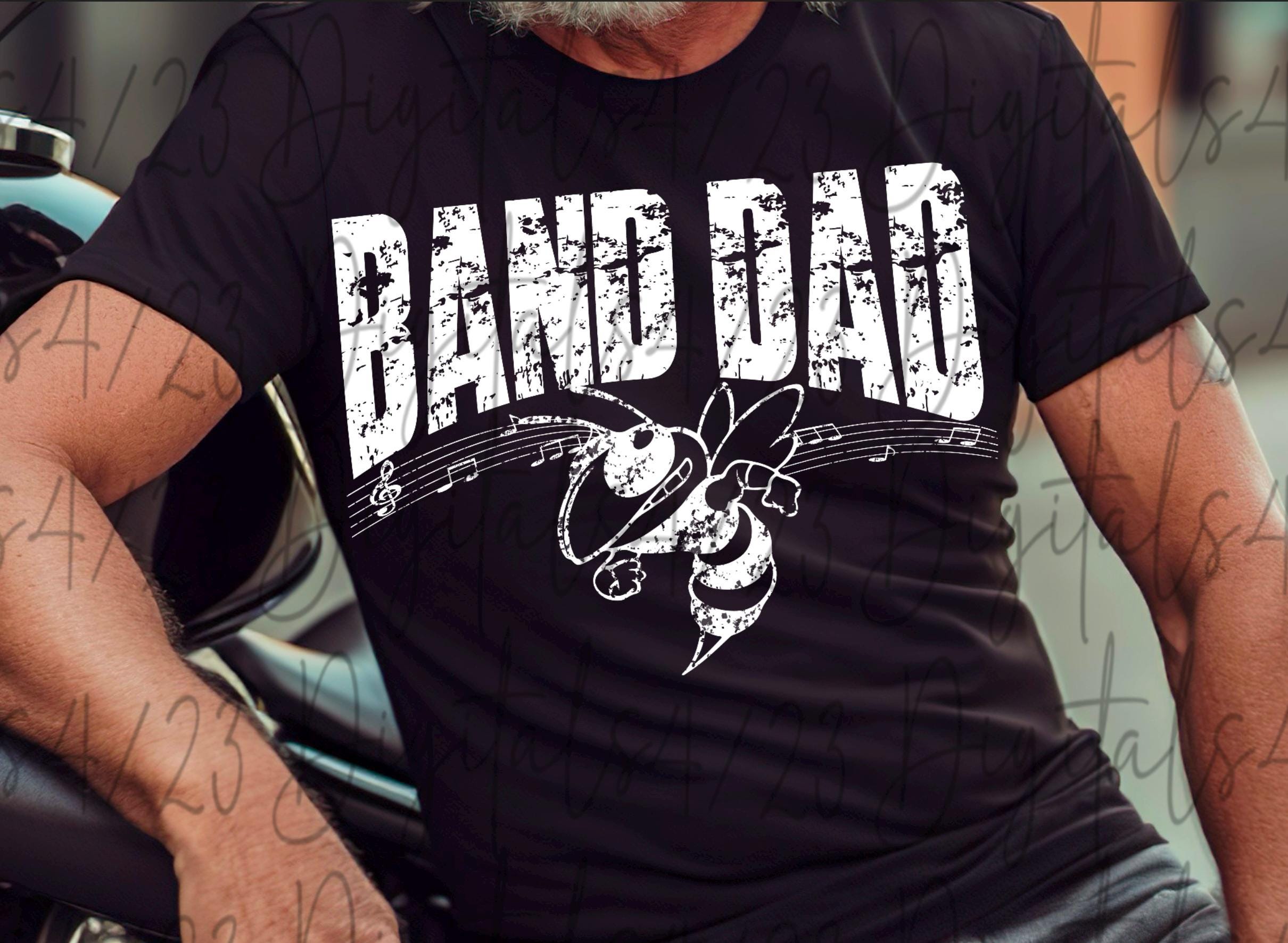 Hornets | Jackets | Yellow Jackets Marching Band Dad PNG for T-Shirts