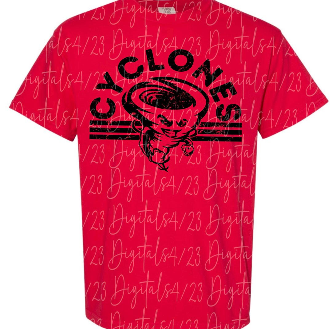 Cyclones Mascot PNG for Sublimation or DTF - Etsy