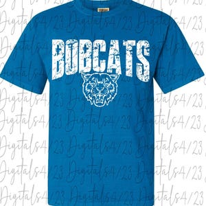 Bobcats beunruhigt weißes Maskottchen PNG für T-Shirts