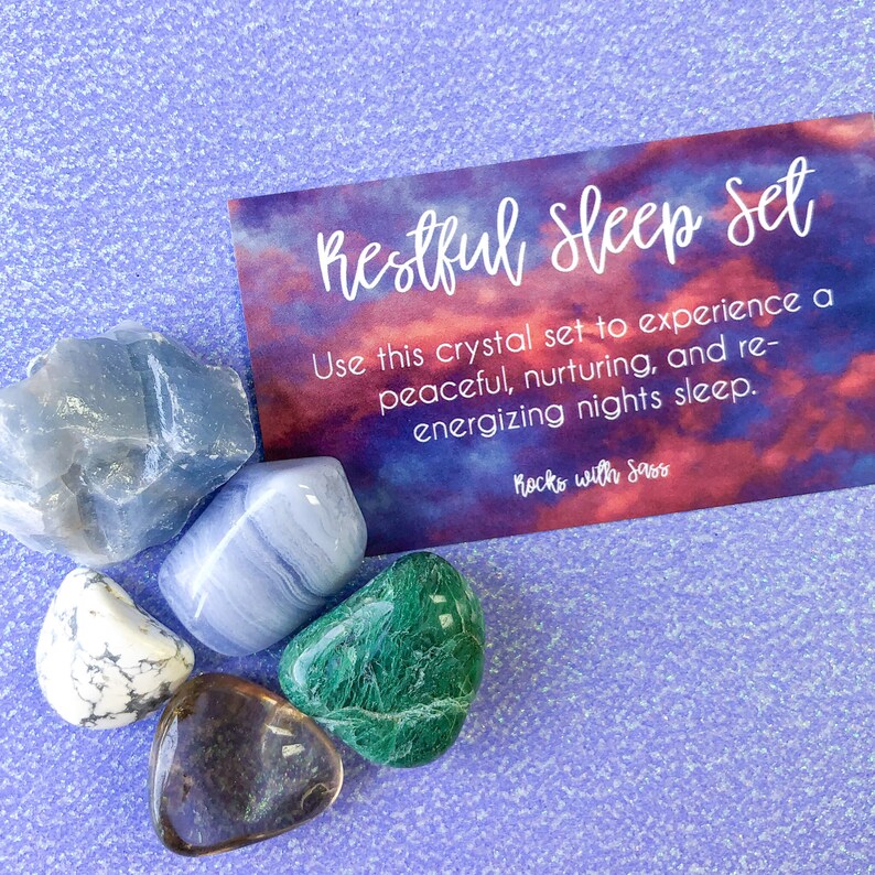 Restful Sleep Crystal Set Etsy