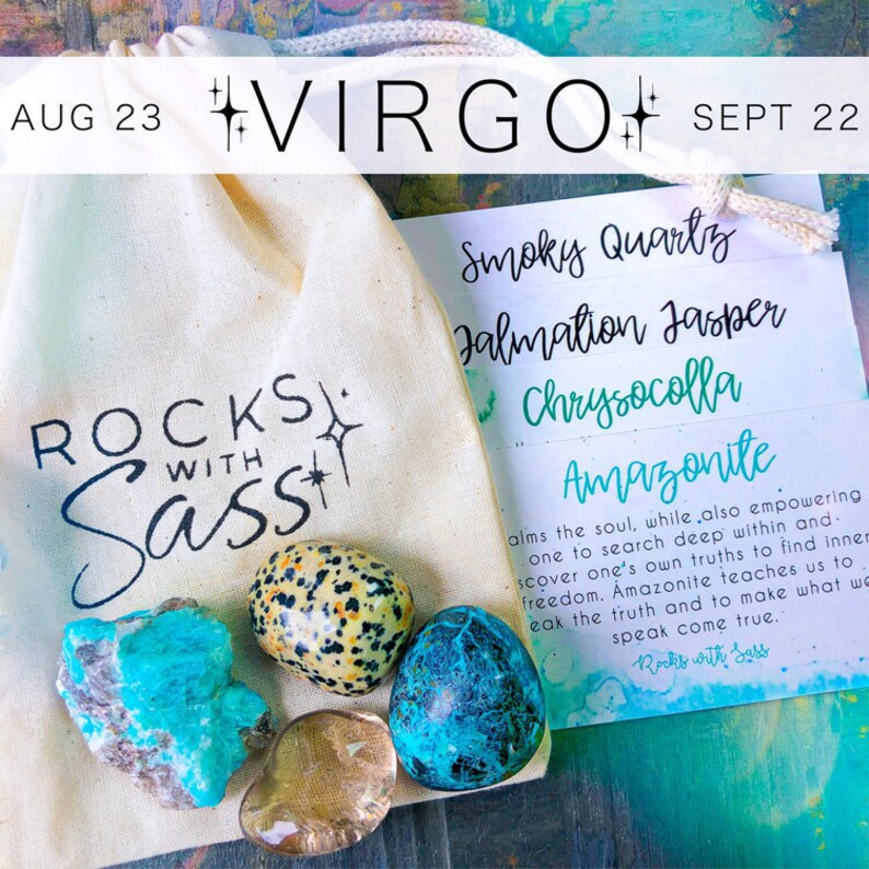Virgo Zodiac Crystal Set Etsy