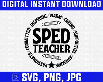 Special Education svg | SPED Teacher svg | SPED shirt design | SPED Team shirt design | Special Education Squad | Inclusion Teacher svg