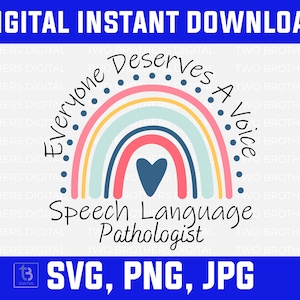 Speech Language Pathologist SVG | Speech Therapy Gift | SLP | Speech Therapy | Speech Language Therapist | Speech Language Pathologist