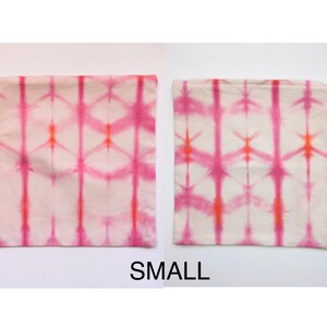 Shibori Tye Dye Cushion Cover. Pink 38x38 cm