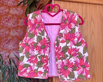 Floral Quilted Gilet