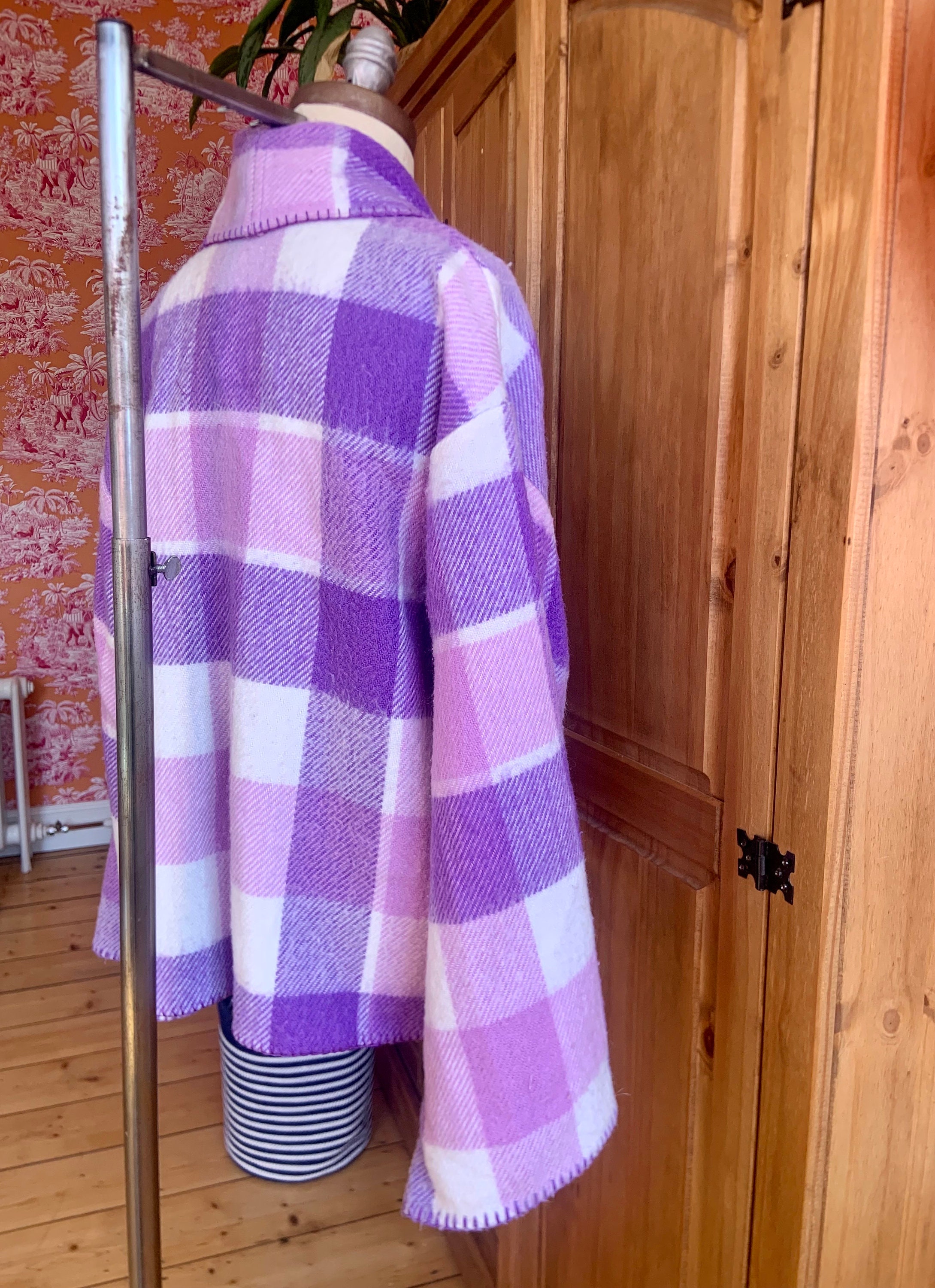 Oversized Check Jacket - Etsy