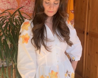 Embroidered Tablecloth Blouse