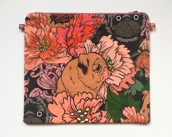 Pug Makeup Bag/Cosmetics Case/Pouch