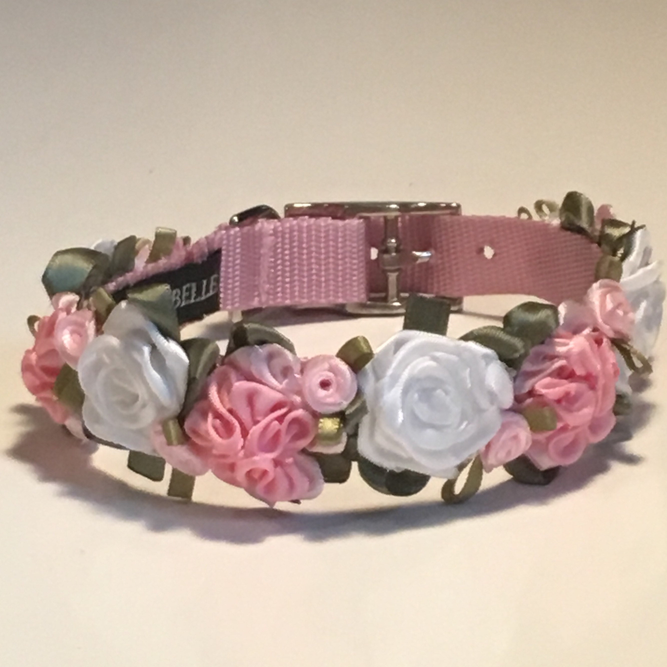 Blush Small Dog Collar Rose Dog Collar Cat Collar Pink | Etsy