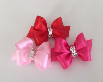 Dog hair bow, Large bow, Many colors, Yorkie hair bow, maltese hair bow, Shih tzu hair bow, Poodle hair bow, Labradoodle hair bow