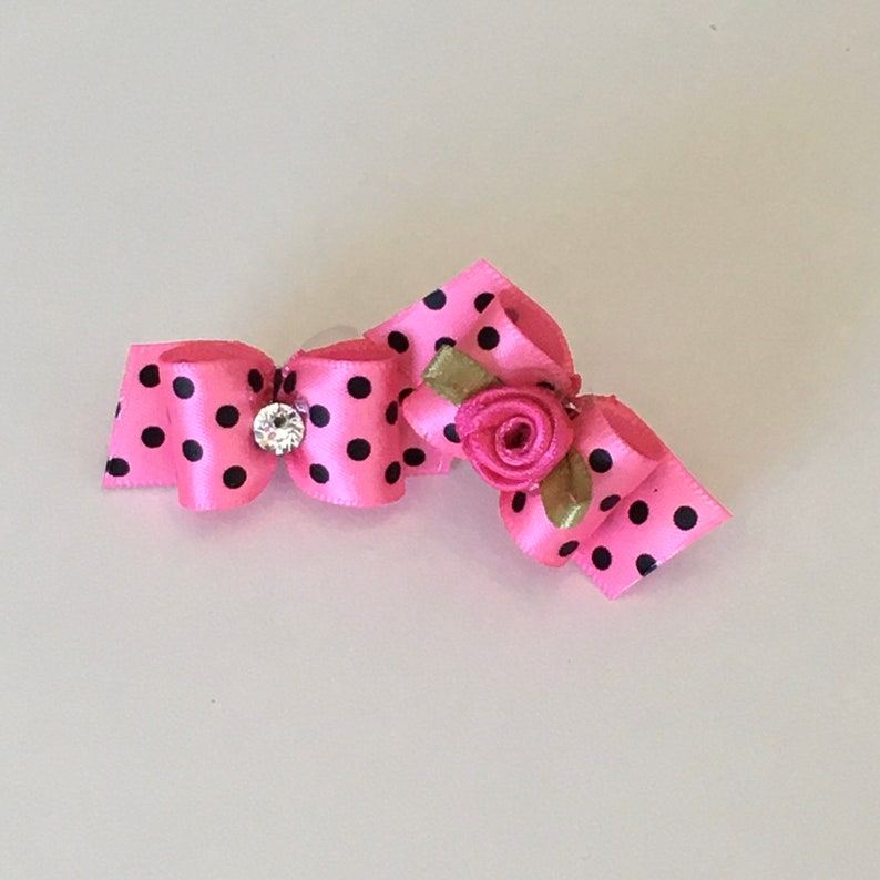 Small Dog Hair Bows Pretty in Pink dog bows hair bows for Etsy