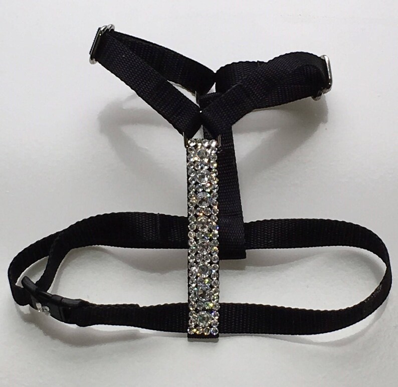 Dog Harness 11 Colors Swarovski Crystal Dog Harness Teacup Etsy