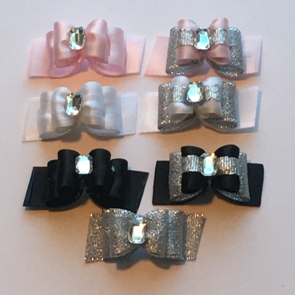 Dog hair bow, Wedding dog hair bows, Small Dog Hair Bows, Maltese Bow,Yorkie Bow, Shih tzu bow, teacup hair bow, hair bow