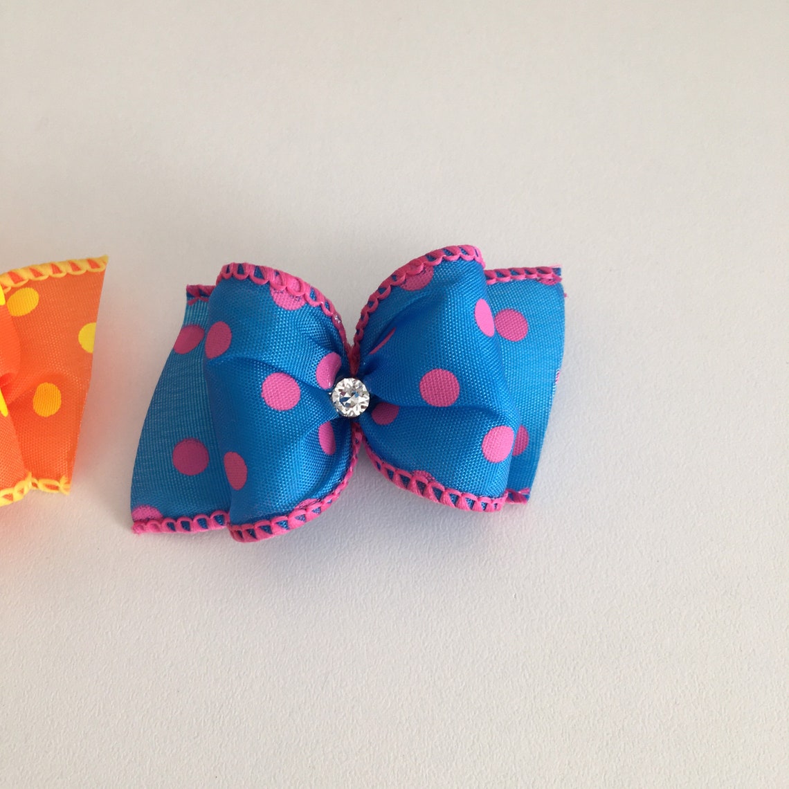 Dog Hair Bow Large Bow Yorkie Hair Bow Maltese Hair Bow Etsy