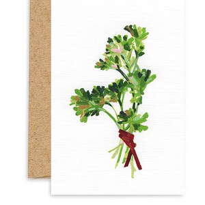Parsley Holiday Card, Holiday Dinner Card, Christmas Spices, Turkey Stuffing, Season&#39;s Greetings, Christmas Card, Christmas Family Dinner