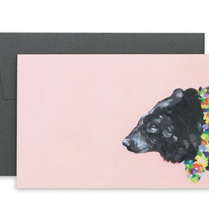 Complete 5-pack Party Animal Cards, Polar Bear Card, Fox Card, Buffalo Card, Bear Card, Walrus, Birthday Card, Greeting Cards, Cards, Gifts image 3