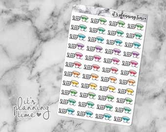 Sleep In Marble Planner Sticker Sheet