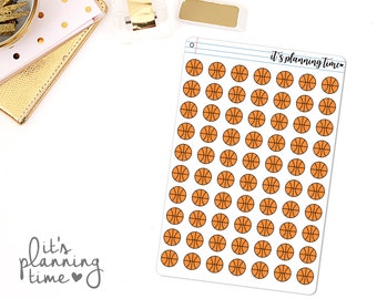 Basketball Icon Sport Ball Planner Sticker Sheet