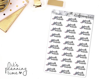 Walk Outside Marble Planner Sticker Sheet