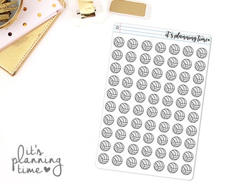 Volleyball Icon Sport Ball Planner Sticker Sheet