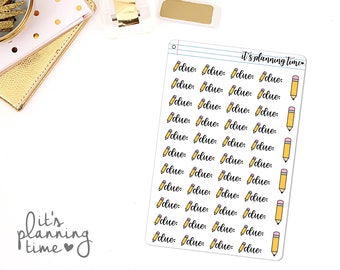 Due School Planner Stickers