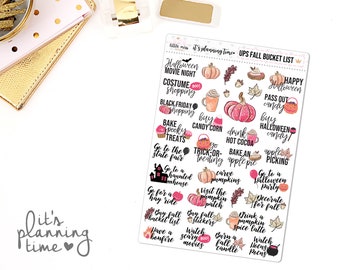 Fall Bucket List Planner Pegatinas