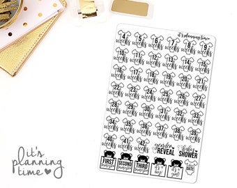 Pregnancy Tracker Planner Stickers