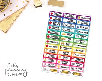 Back to School Fun Planning Stickers