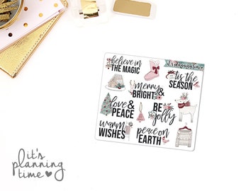 Joy To The World Fun Planner Stickers