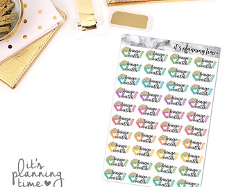 Binge Watch Marble Planner Sticker Sheet