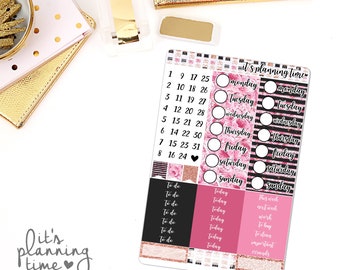 Home Office Add-On Title Headers and Date Cover Planner Stickers