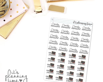Early Dismissal and No School Planner Stickers