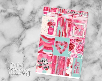 Valentine's Day Decorative Full Box Planner Stickers
