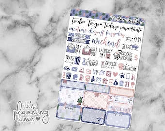Snow Mini Planner Sticker Kit