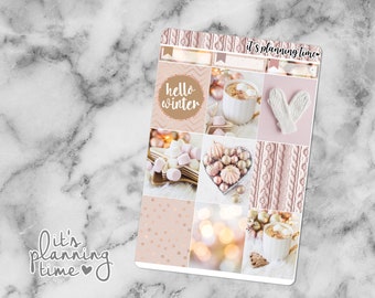 Hello Winter Decorative Full Box Planner Stickers