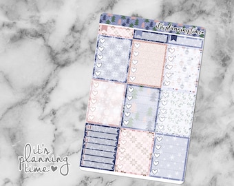 Snow Full Box Checklist Planner Stickers
