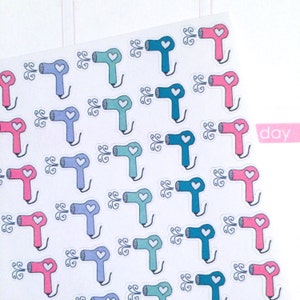 Blow Dryer Planner Stickers 40 count image 2