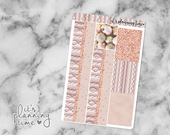 Hello Winter Decorative Washi and Glitter/Patterned Header Planner Stickers