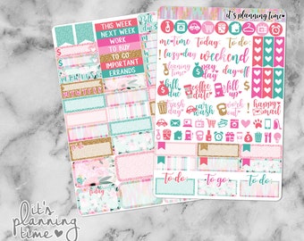 Hello, Spring 2 Page Planner Sticker Kit