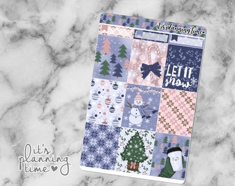 Snow Decorative Full Box Planner Stickers