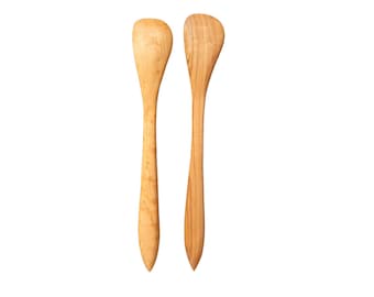 Kleiner Rechtshänder Holzspachtel, Holzlöffel, Holzspachtel