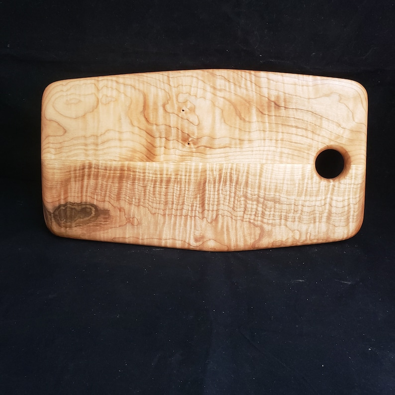 Curly Maple Cutting/Serving Board 8 X 13 inch Etsy