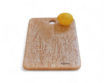 Tabla de cortar de arce con vetas muy marcadas, 10" x 14", tabla de madera para charcutería, tabla para servir madera, tabla de cortar madera