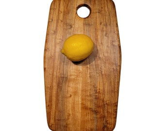 Tabla de cortar de arce Bird's Eye, tabla de madera para servir embutidos (20 x 33 cm)
