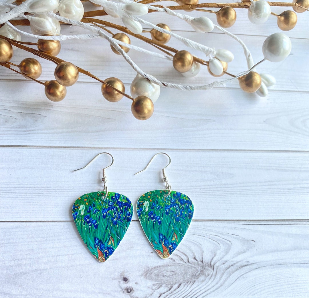 Vincent Van Gogh Irises Glossy Version 2 Sterling Silver 925