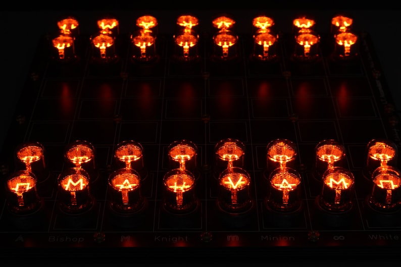 Nixie Chessboard fully assembled IN-7 version. image 3