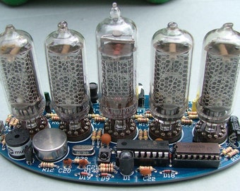 5-tube Nixie Clock V2 Ready assembled with copper top