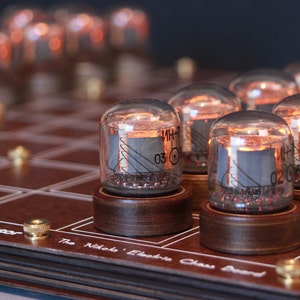 Nixie Chessboard fully assembled IN-7 version. image 2