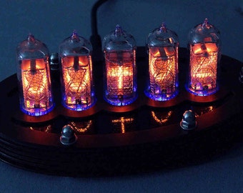 5-tube Nixie Clock V1 (assembled with paxolin top)